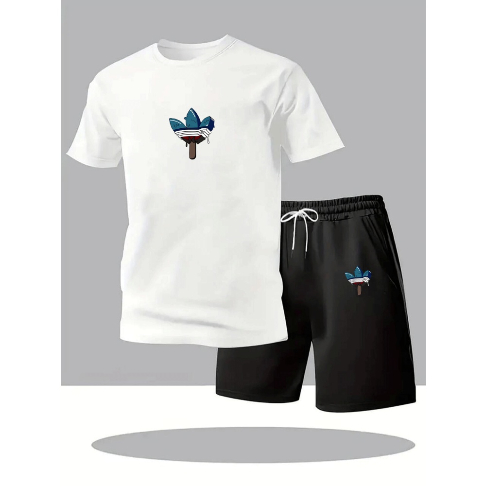 Men'S Fashion Videos - Summer Men's Sets Fashion Tracksuit Men