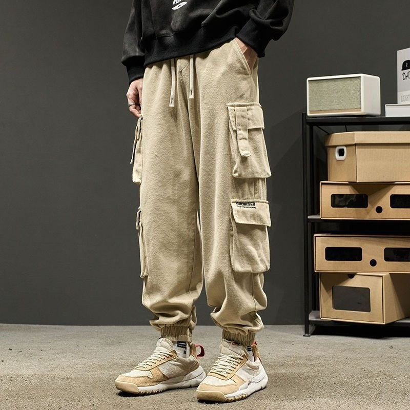Men'S Fashion Trousers - Khaki Male Trousers Biker Low Price