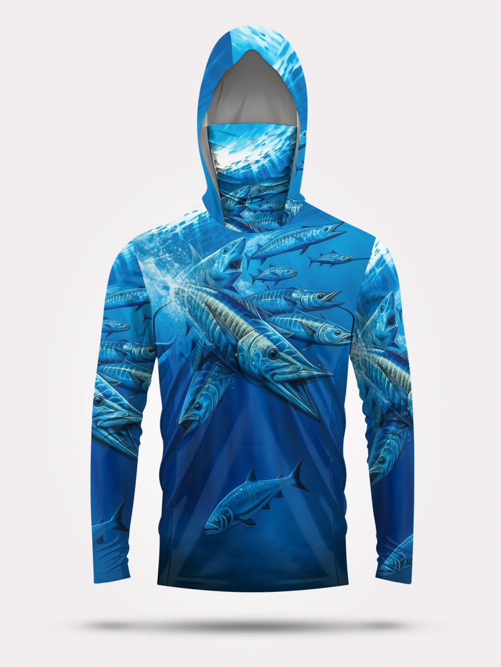 Mens Fashion Trend - Men's summer fashion fish school print