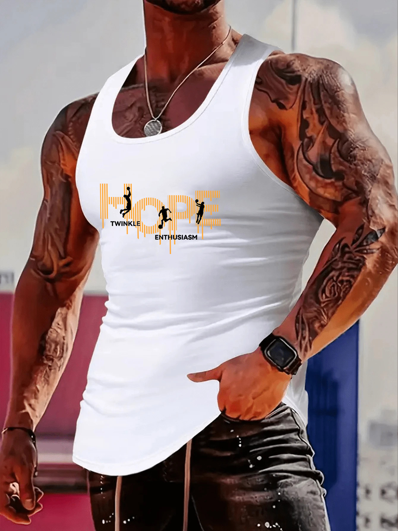 Mens Fashion Trend - Fashionable trend muscular man, simple and