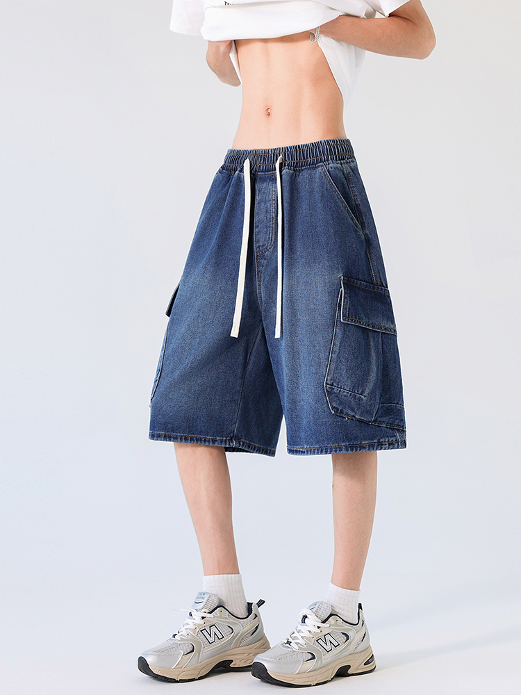 Men'S Fashion Trousers - Cargo Shorts Men Summer Baggy Multi-pocket