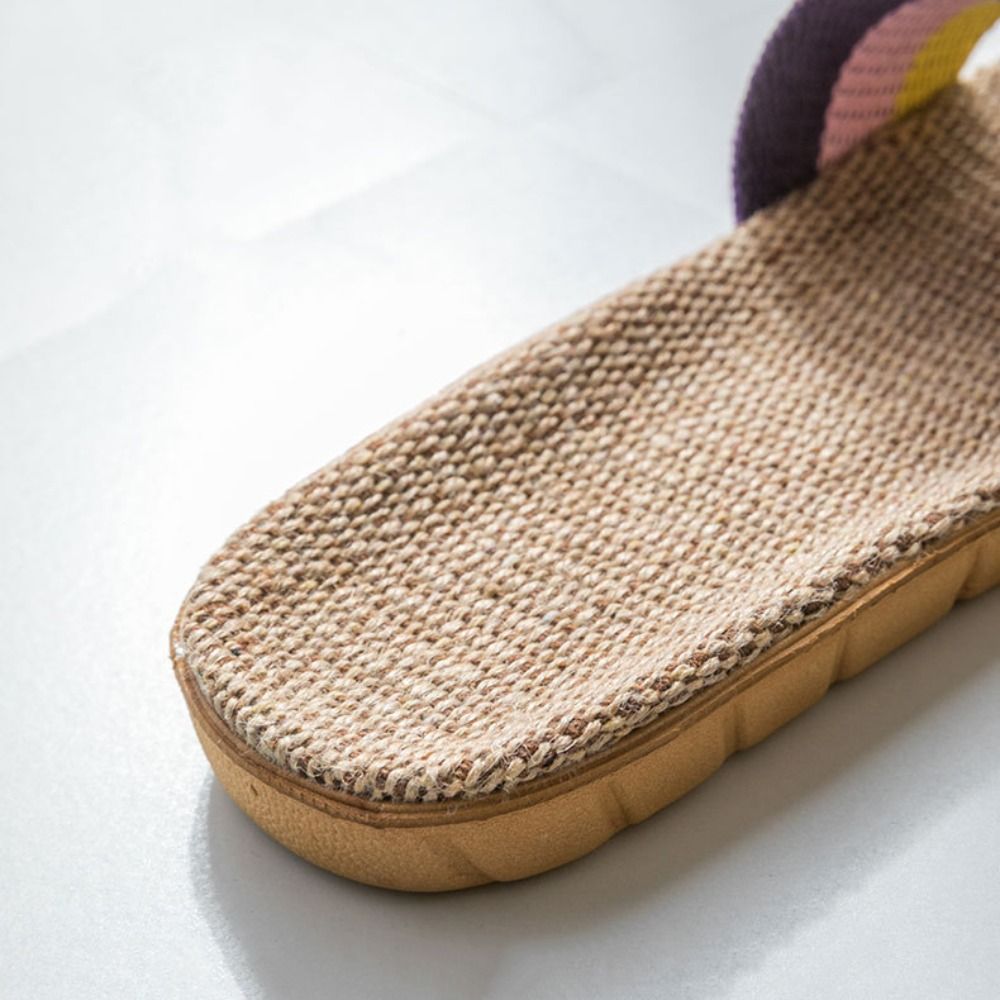 Men'S Fashion Footwear - Fashion Ethnic Style Linen Cross Slippers