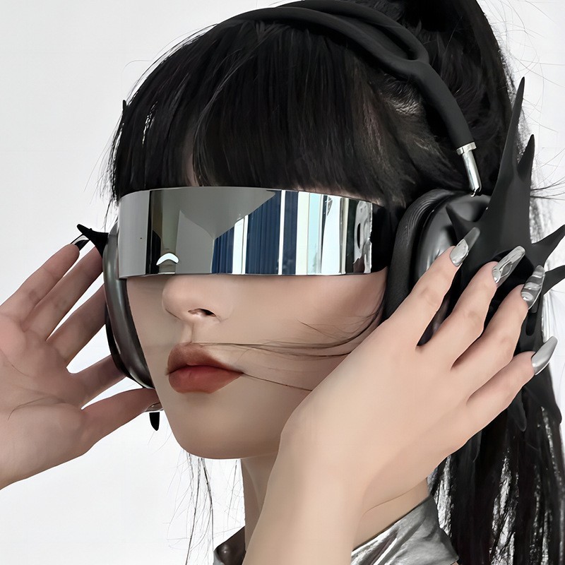 Y2K Futuristic Narrow Cyclops  - Men Fashion Rave review and price