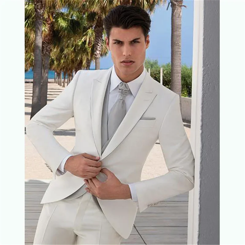 Fashion White Formal Wedding M - Mens Fashion Blazer review and price