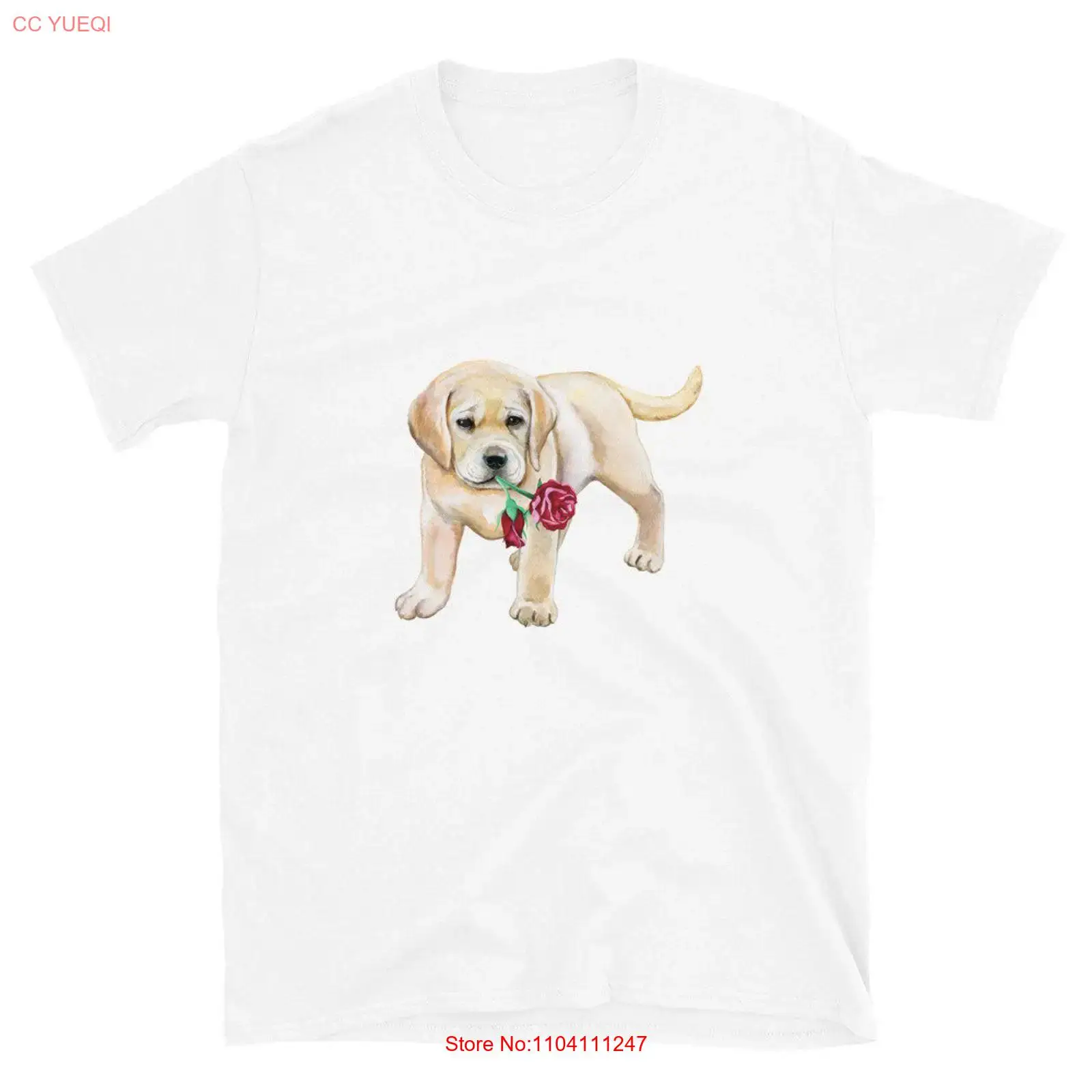 Labrador Valentines T Shirt Ro - Yellow Men'S Fashion review and price
