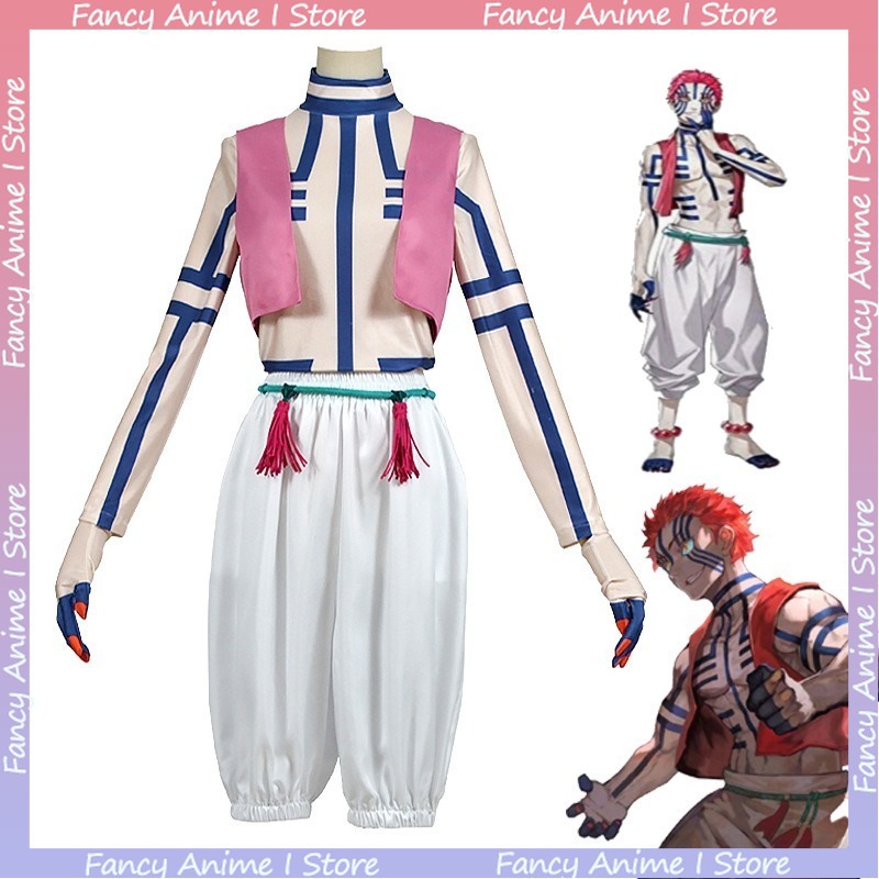 Anime Akaza Copsplay Costume H - Men Fashion Rave review and price