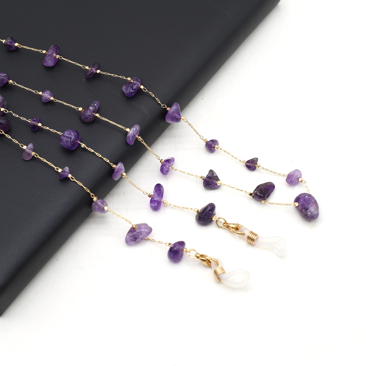 Natural Amethyst Stone Beaded  - Men Fashion Rave review and price