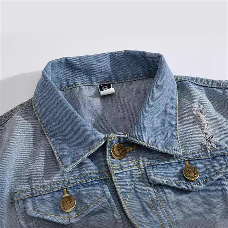 Ripped Denim Waistcoat Men Kor - Men'S Fashion Vest With Jeans review and price