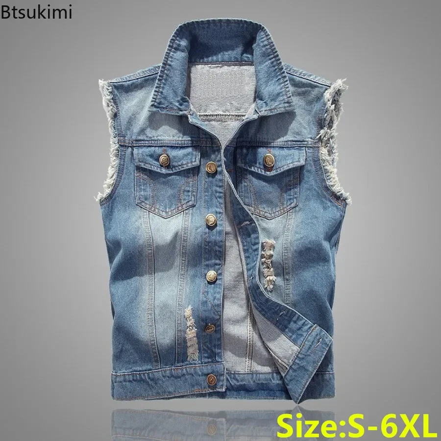 Fashion New Denim Sleeveless J - Men'S Fashion Vest With Jeans review and price