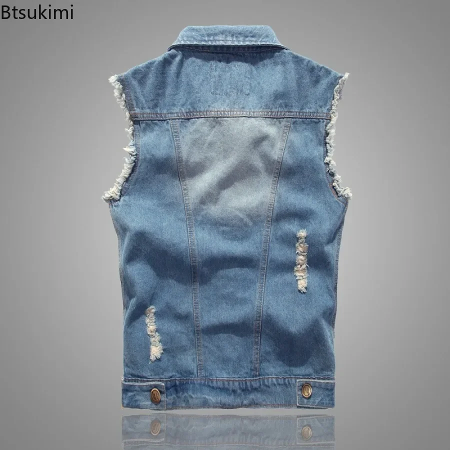 Fashion New Denim Sleeveless J - Men'S Fashion Vest With Jeans review and price