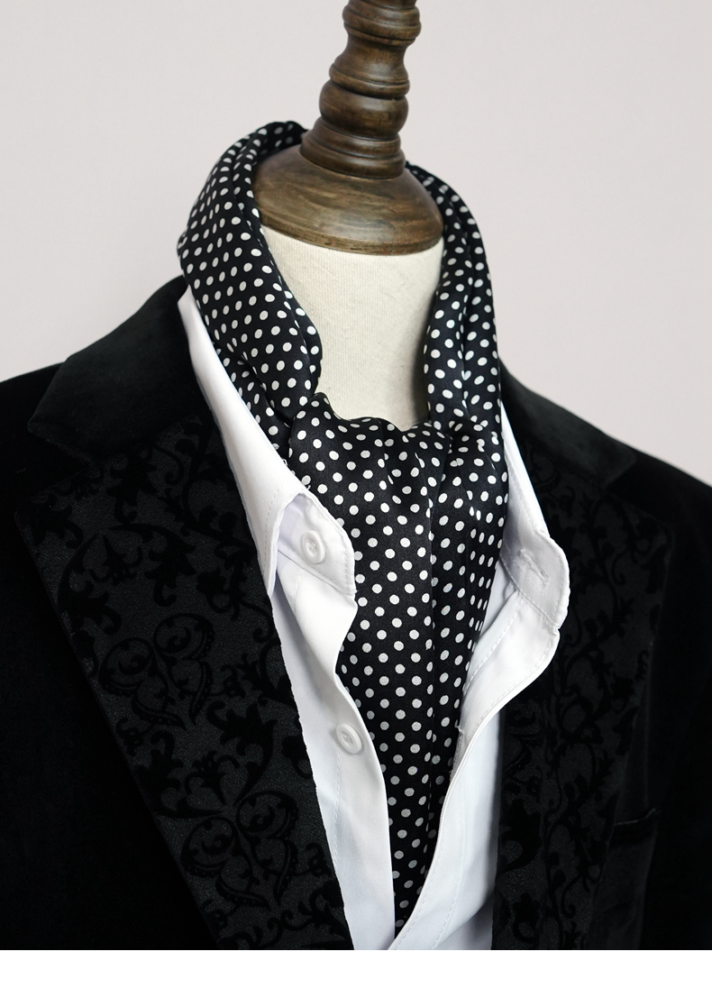Men's 100% Silk Scarf Polka do - Men Fashion Rave review and price