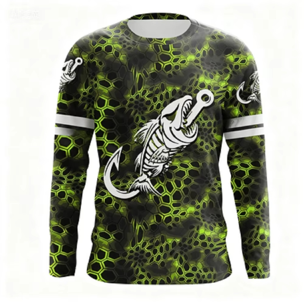Fashionable Bass Pattern Crew  - Mens Fashion Trend review and price