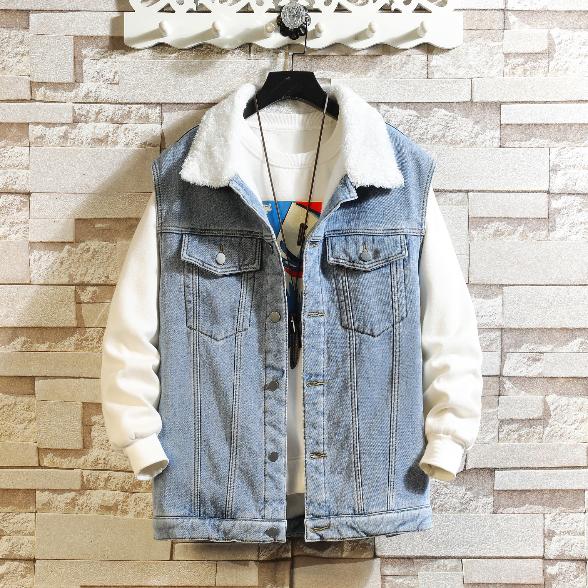 Winter Cargo Denim Vests Men W - Men'S Fashion Vest With Jeans review and price