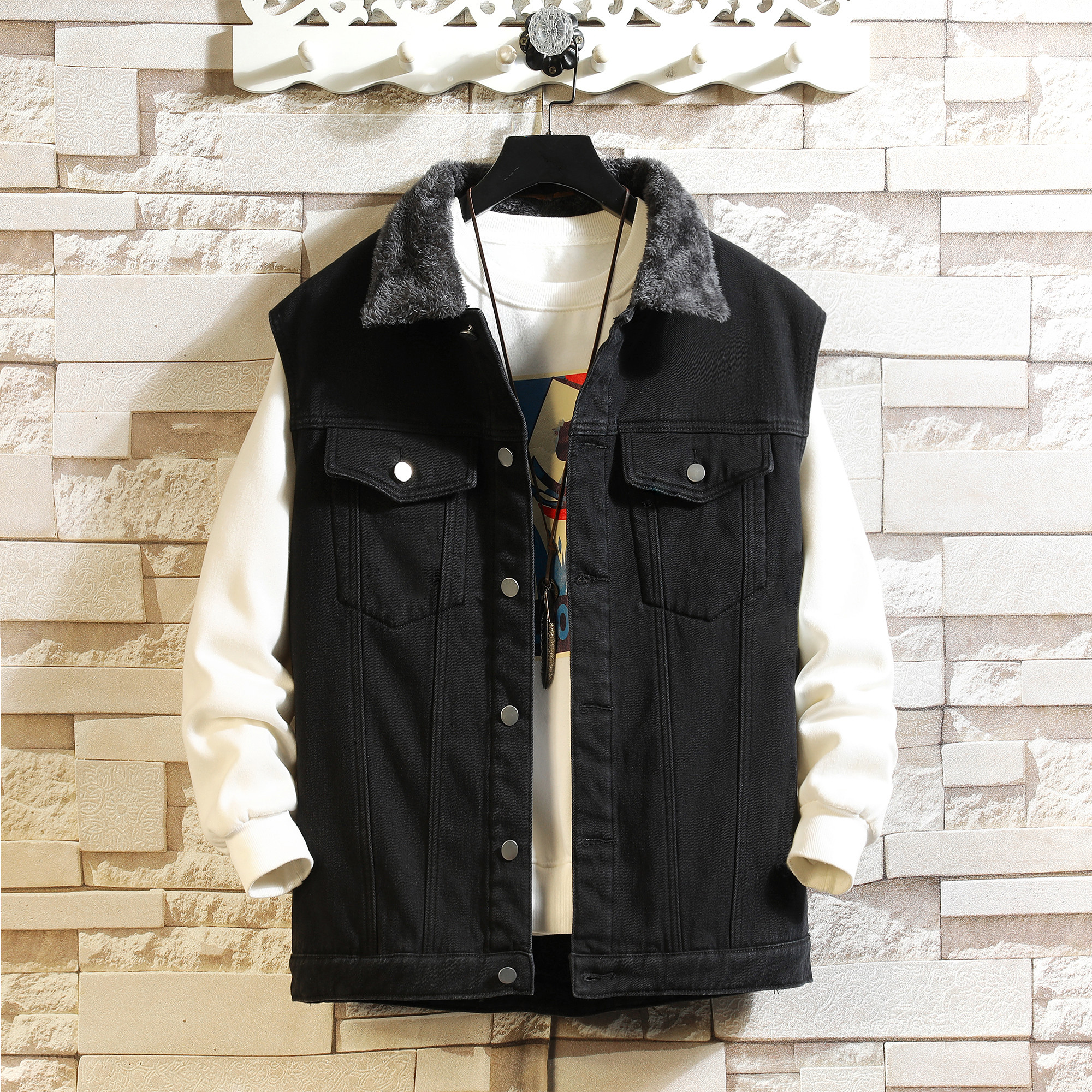 Winter Cargo Denim Vests Men W - Men'S Fashion Vest With Jeans review and price