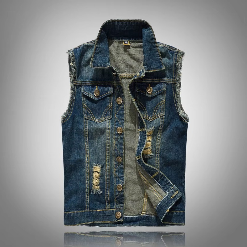 Men Slim Denim Vests Waistcoat - Men'S Fashion Vest With Jeans review and price