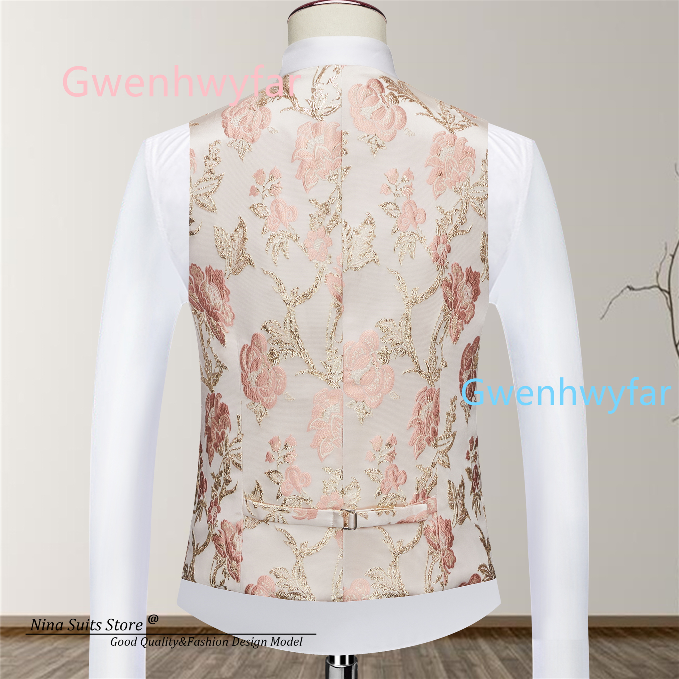 G&N Luxury Gold and Pink Flora - Mens Fashion Blazer review and price