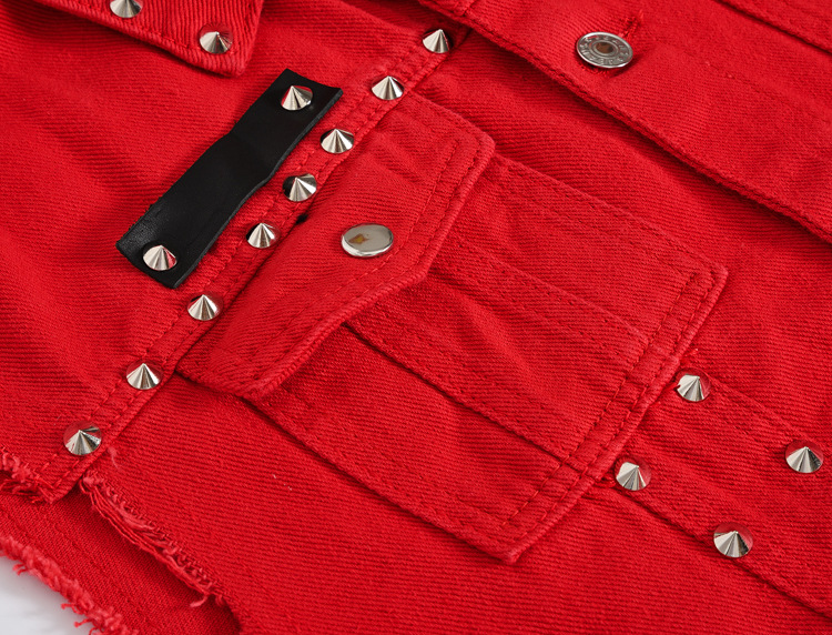 Men Rivet Punk Style Denim Ves - Men'S Fashion Vest With Jeans review and price