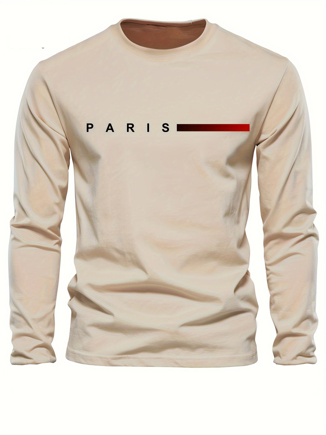 Fashionable Paris Letter Print - Paris Fashion Men review and price