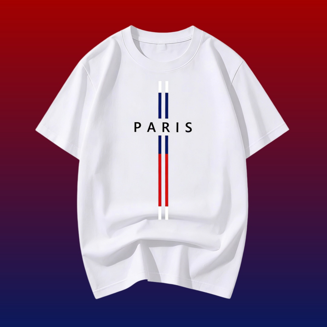 Fashion T-shirt casual loose p - Paris Fashion Men review and price