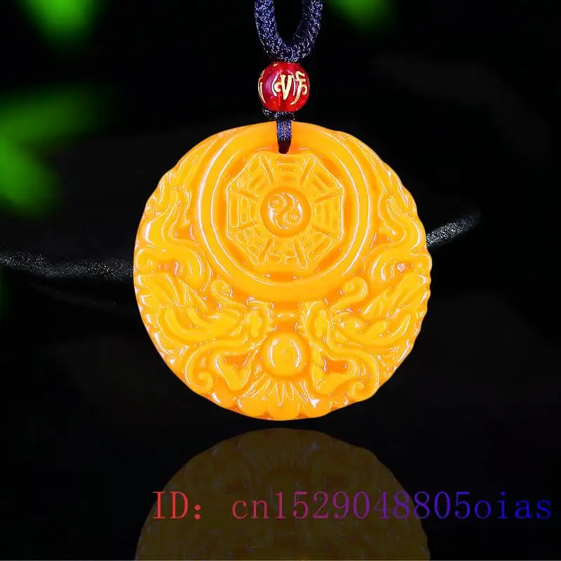 Yellow Jade Dragon Pendant Gif - Yellow Men'S Fashion review and price