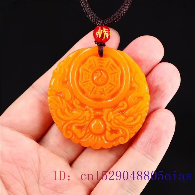 Yellow Jade Dragon Pendant Gif - Yellow Men'S Fashion review and price