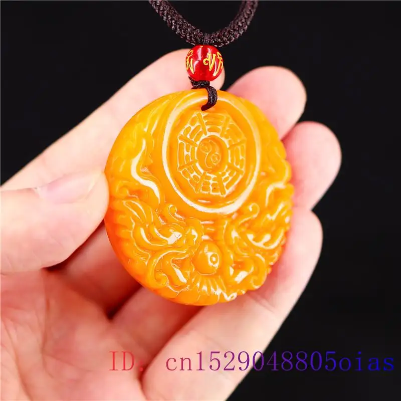 Yellow Jade Dragon Pendant Gif - Yellow Men'S Fashion review and price