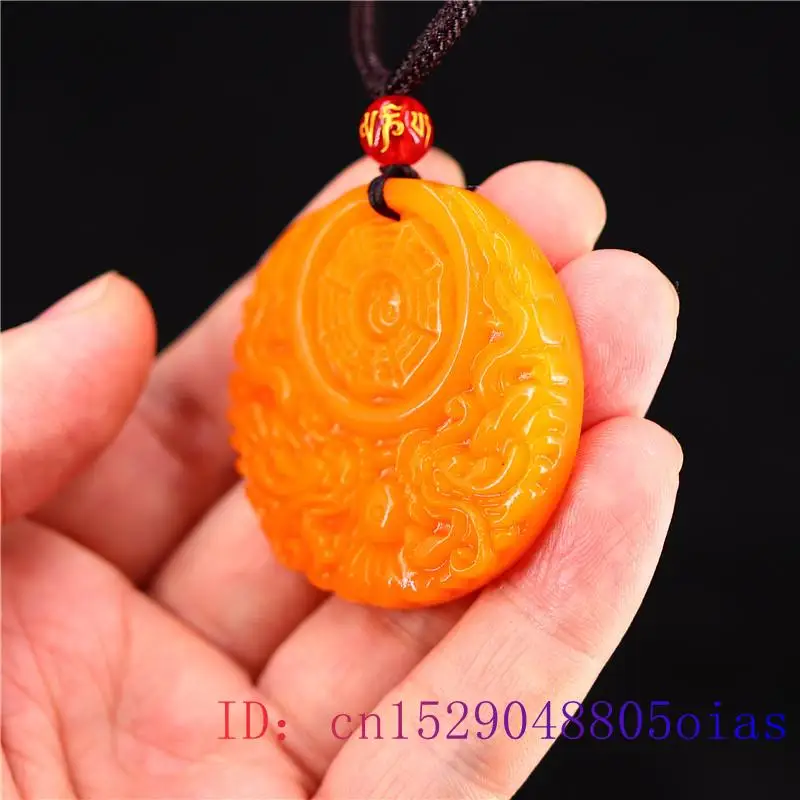 Yellow Jade Dragon Pendant Gif - Yellow Men'S Fashion review and price