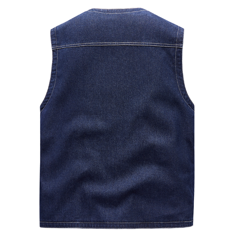 Men Jean Vest Outerwear Denim  - Men'S Fashion Vest With Jeans review and price