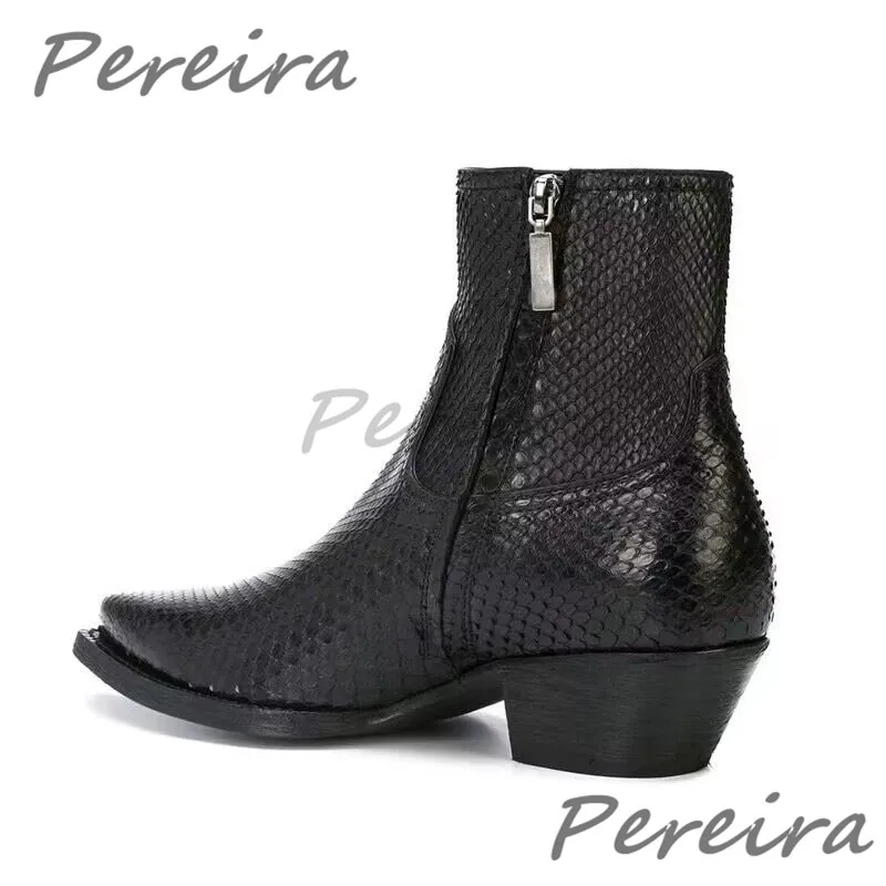 Trendy Snake Patterned Chelsea - Men Fashion Rave review and price