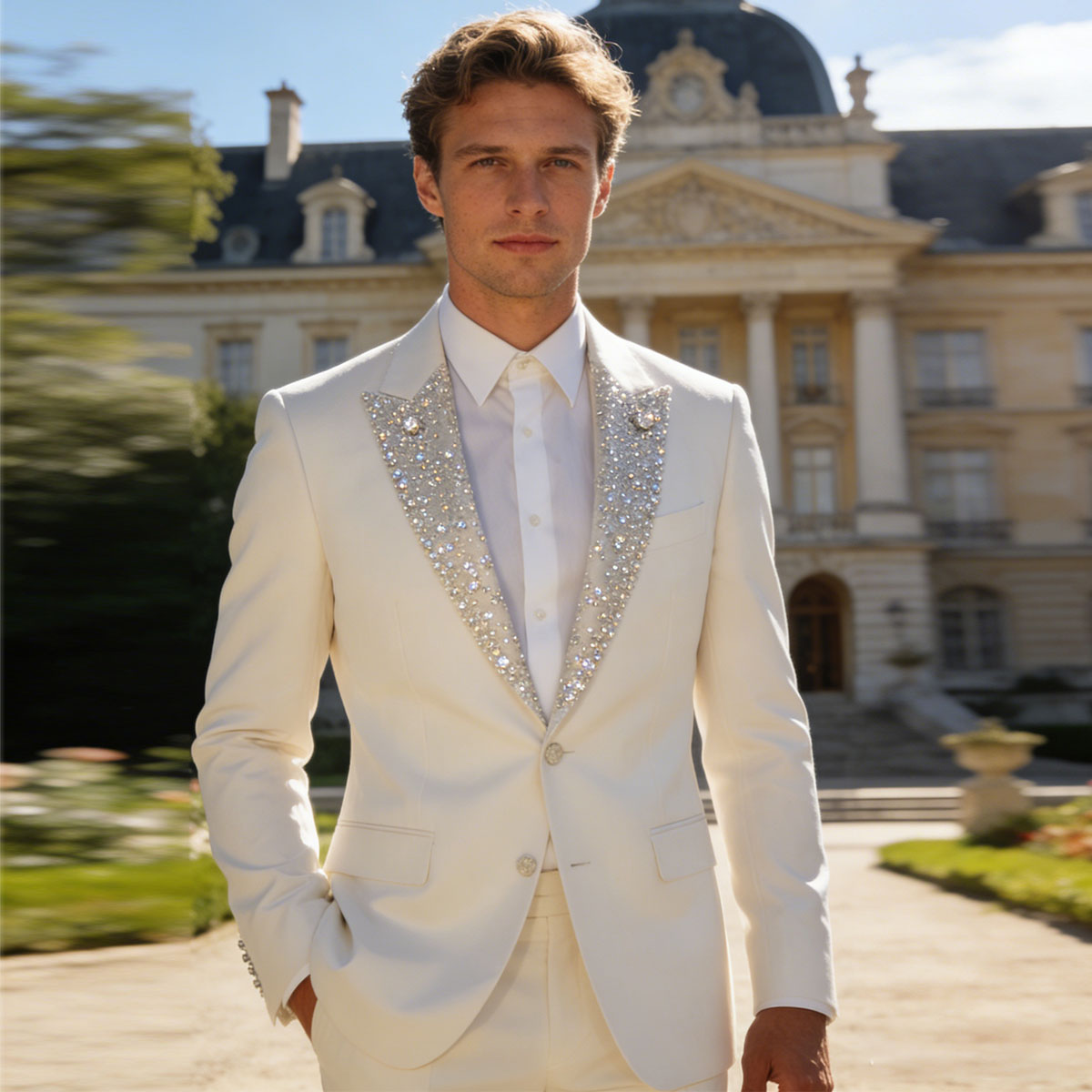 Customized Fashion Ornament Cr - Mens Fashion Blazer review and price