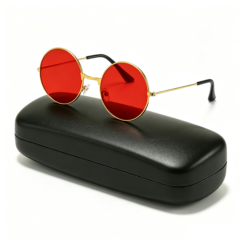 Classic Vintage Round Frame Su - Yellow Men'S Fashion review and price