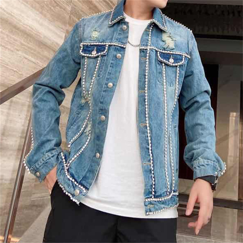 Diamond Border Printing Fashio - Men'S Fashion Vest With Jeans review and price
