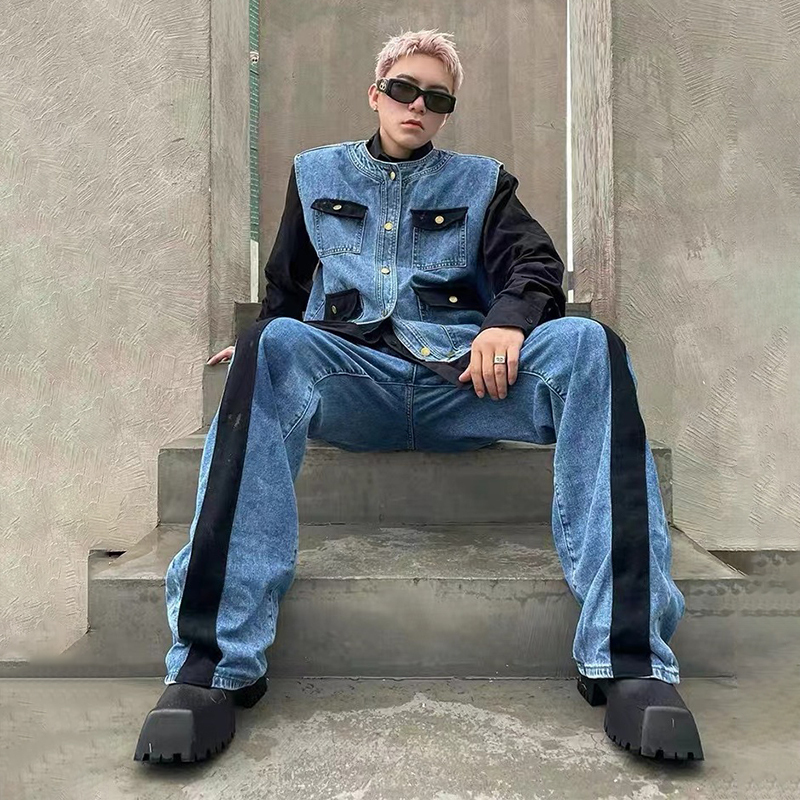 WTHT Vintage Men's Suit Patchw - Men'S Fashion Vest With Jeans review and price