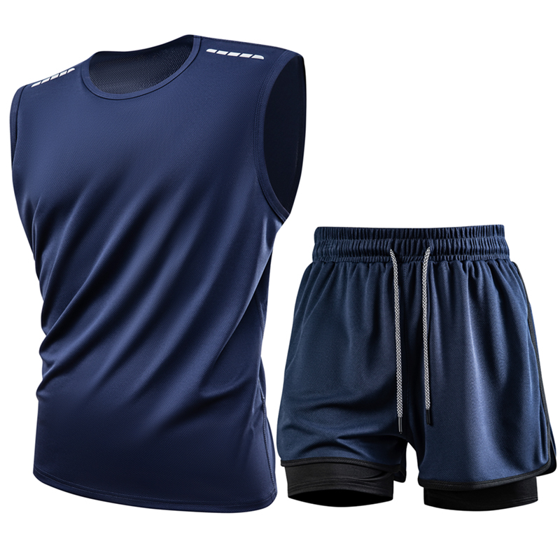Tank Top Sets Reflective Sport - Track Suit Men review and price