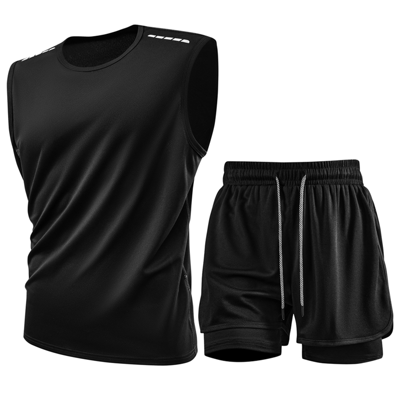 Tank Top Sets Reflective Sport - Track Suit Men review and price