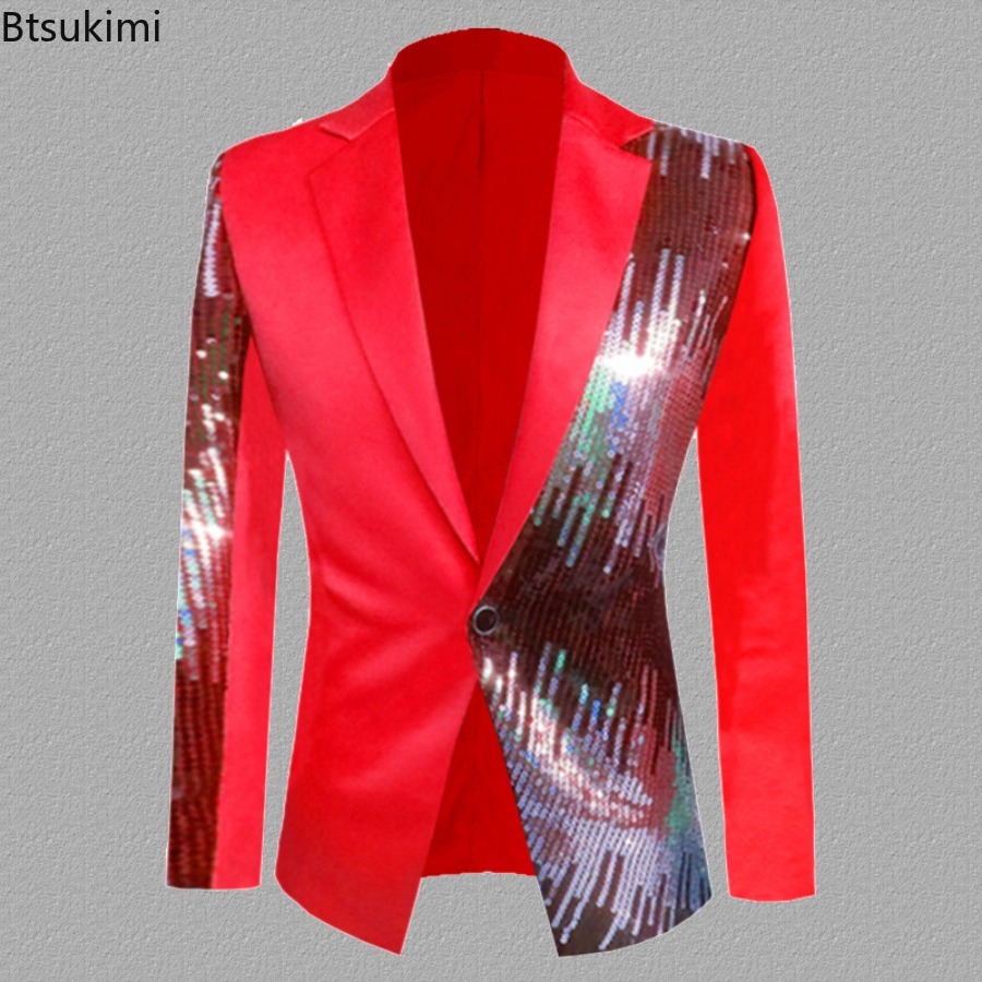 2026 Men's Fashion Sequin Suit - Mens Fashion Blazer review and price