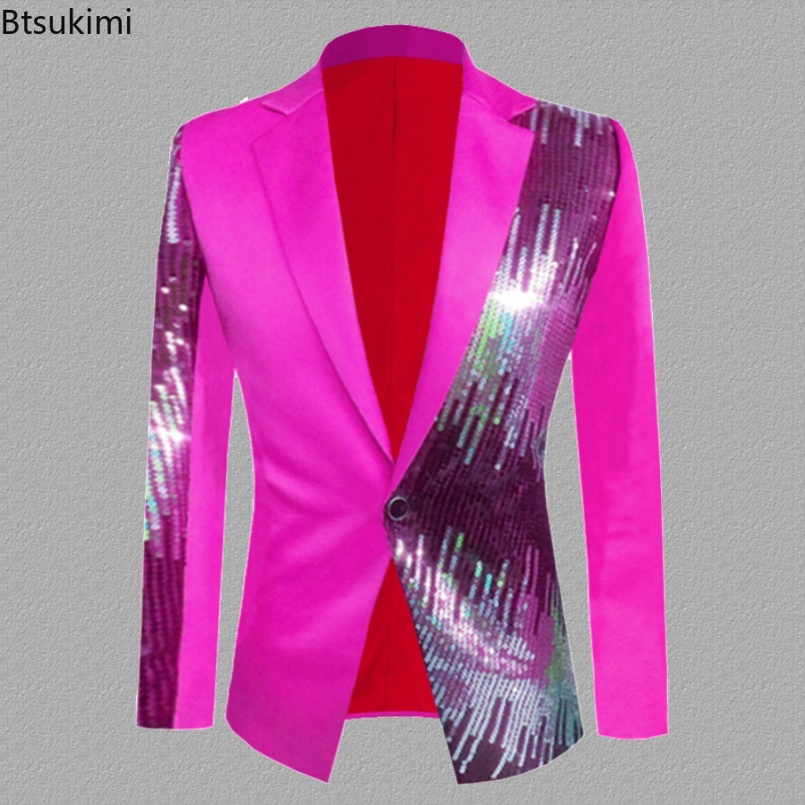 2026 Men's Fashion Sequin Suit - Mens Fashion Blazer review and price