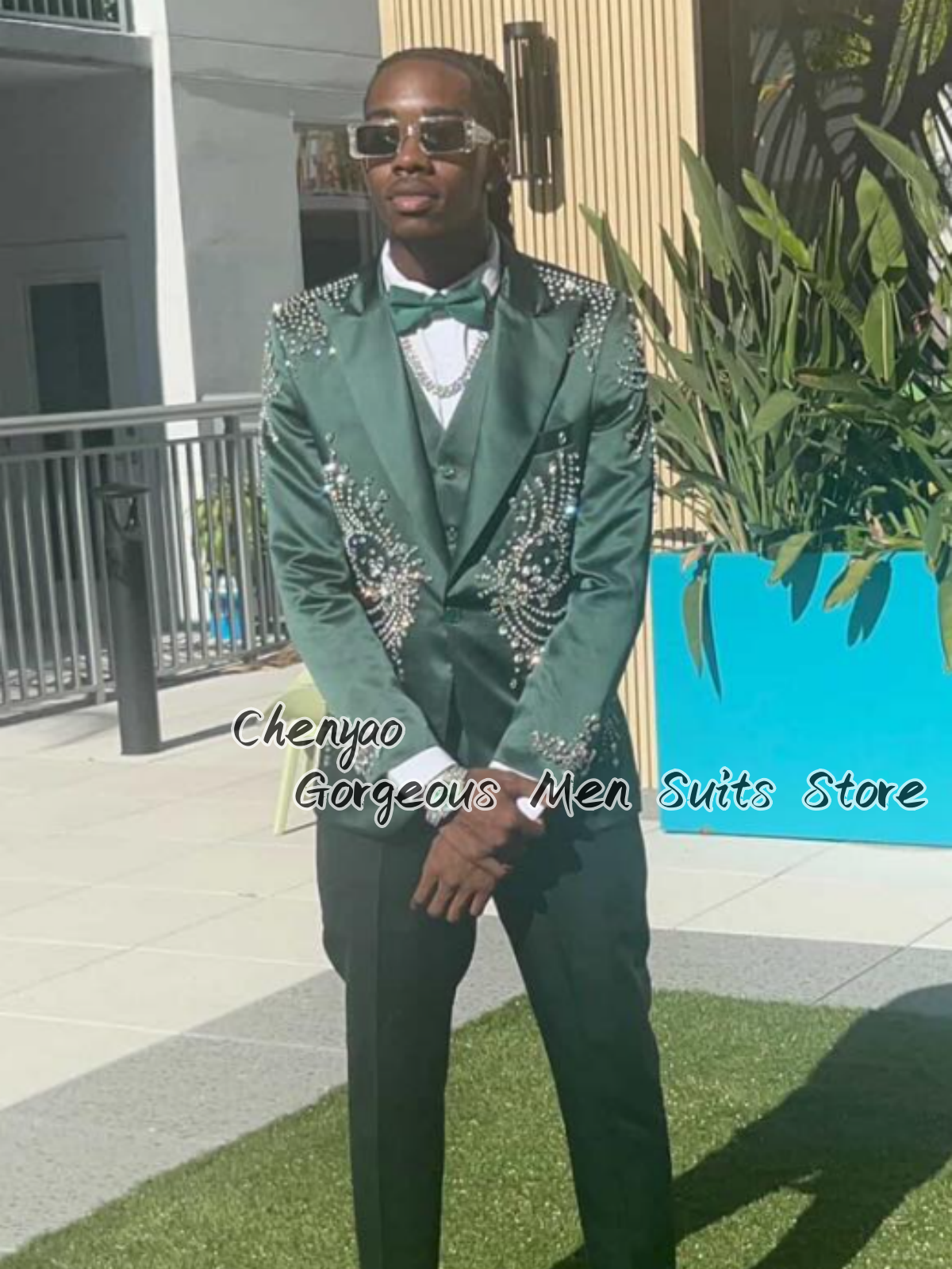 Elegant Fashion Rhinestone Men - Mens Fashion Blazer review and price