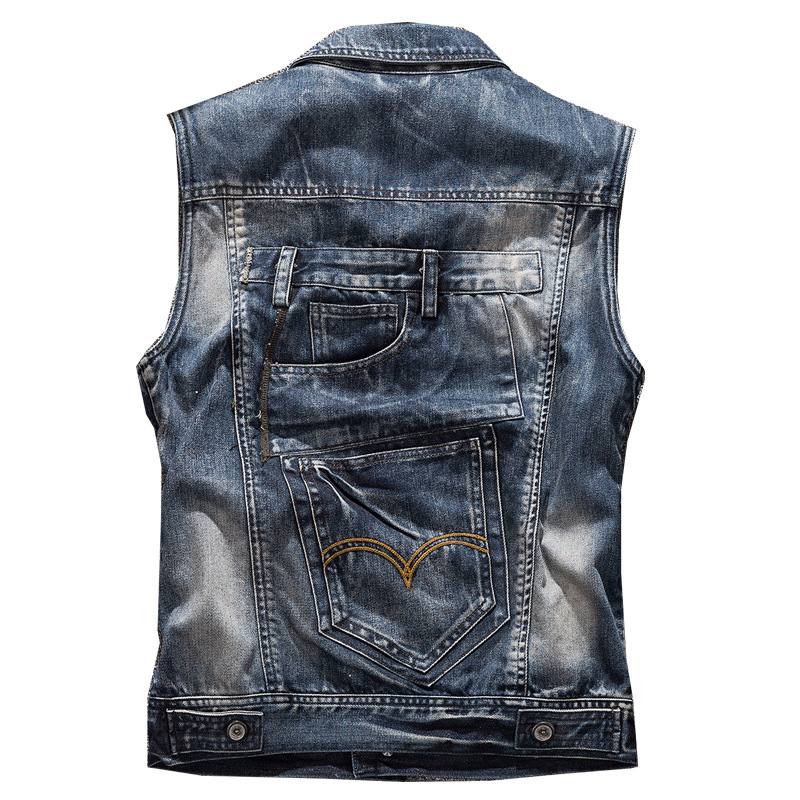 Fashion Jean Waistcoat Motorcy - Men'S Fashion Vest With Jeans review and price