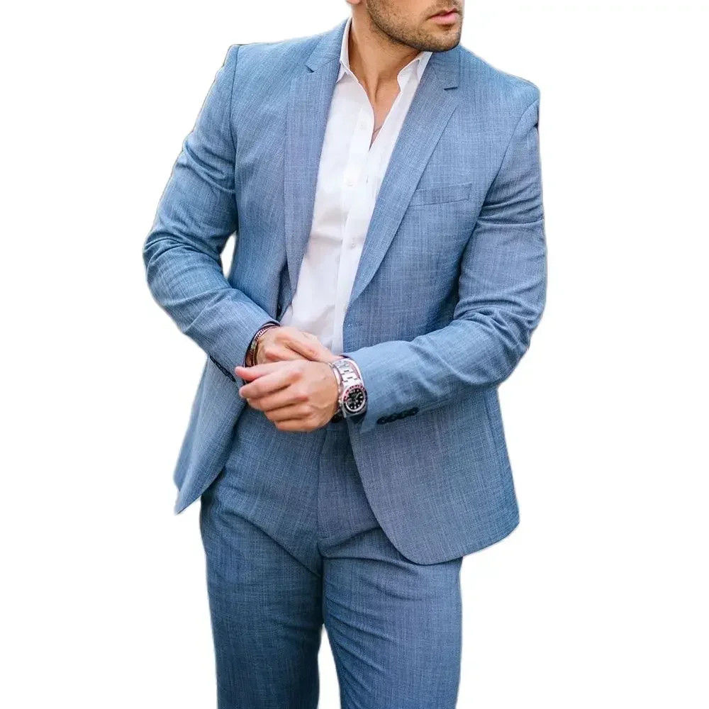 Blue Summer Linen Smart Casual - Mens Fashion Blazer review and price