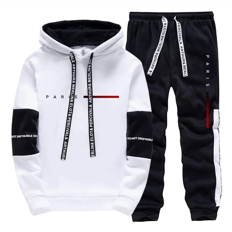 Men's Set Paris Fashion Hoodie - Track Suit Men review and price