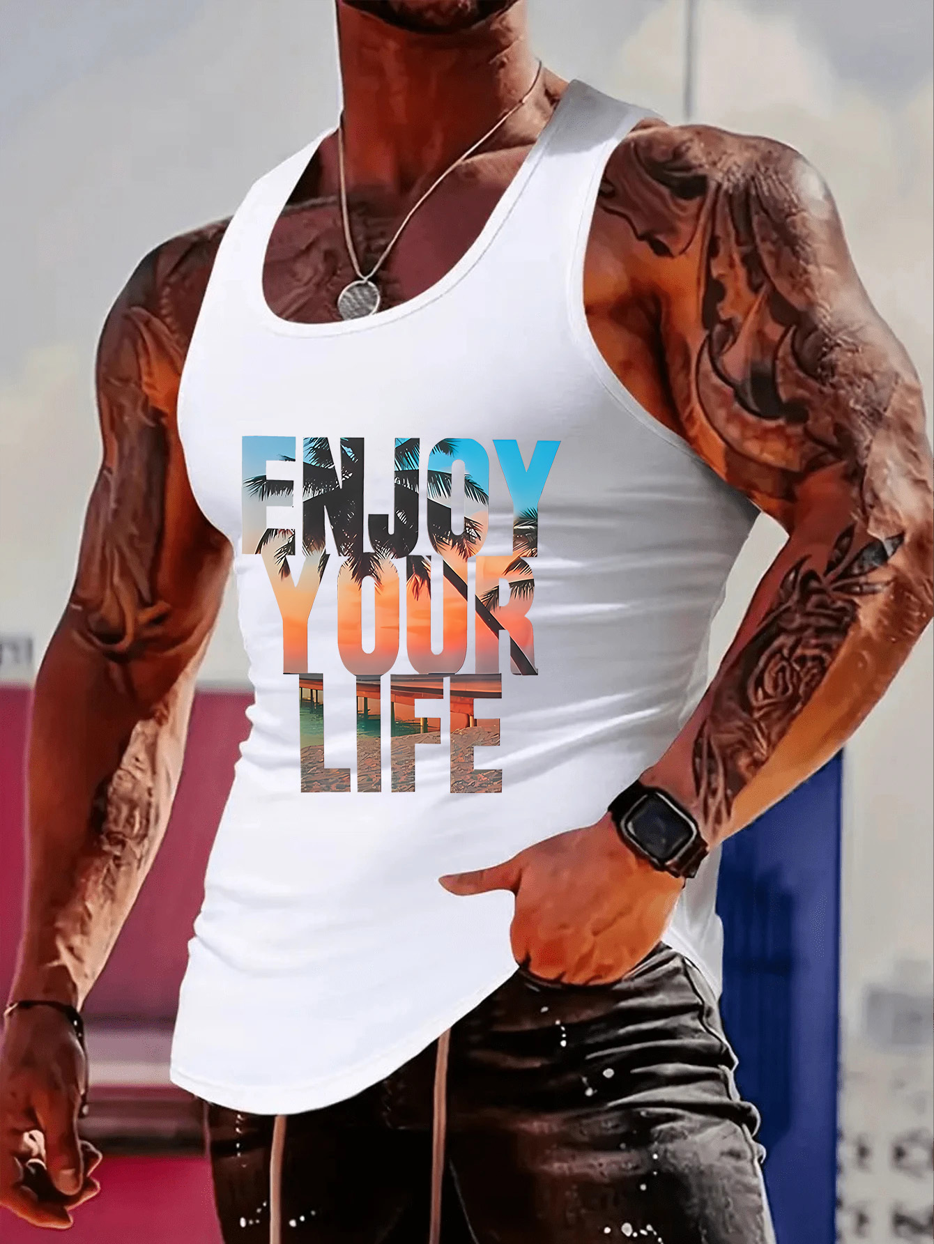 Fashionable trend muscular man - Mens Fashion Trend review and price