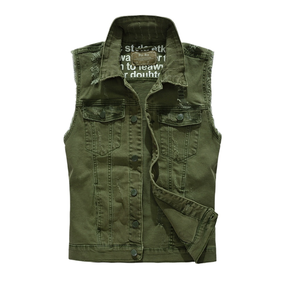 New Fashion Men Green Casual R - Men'S Fashion Vest With Jeans review and price
