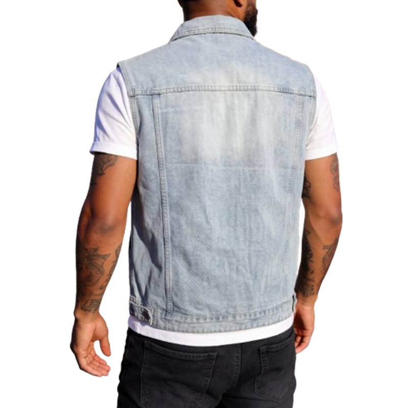 Spring Summer Men's Denim Vest - Men'S Fashion Vest With Jeans review and price