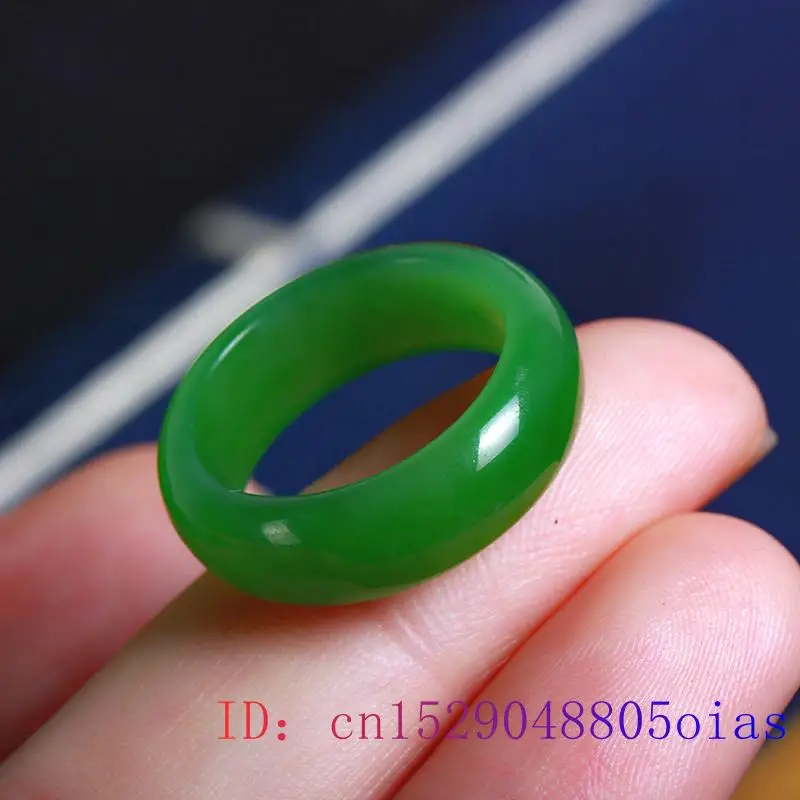 Natural Green Hetian Jade Ring - Men Fashion Rave review and price