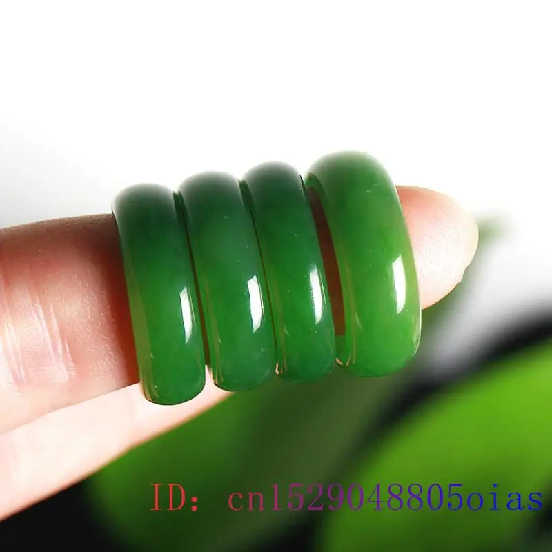 Natural Green Hetian Jade Ring - Men Fashion Rave review and price