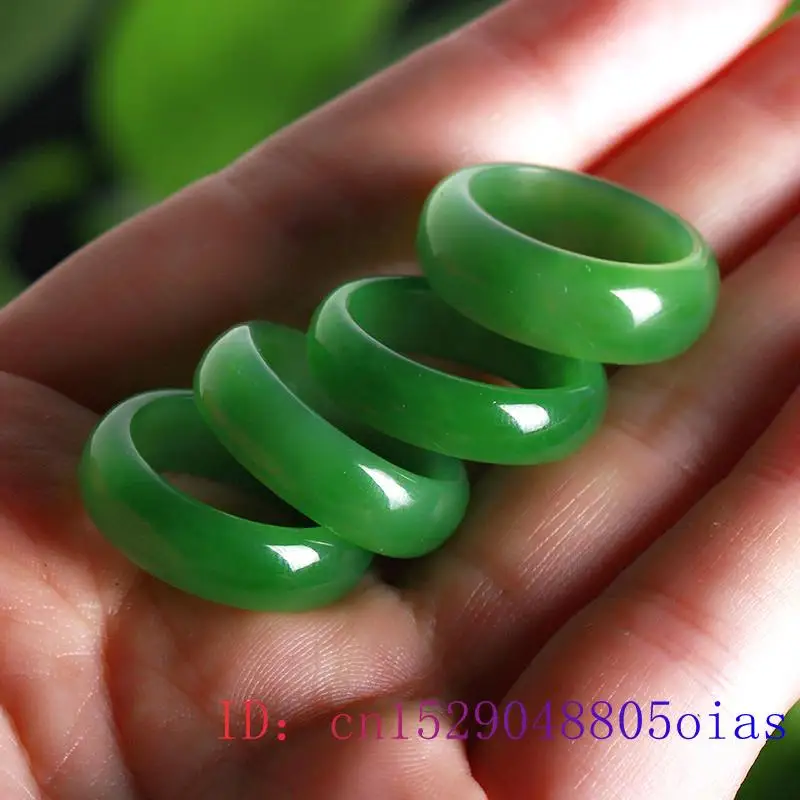 Natural Green Hetian Jade Ring - Men Fashion Rave review and price